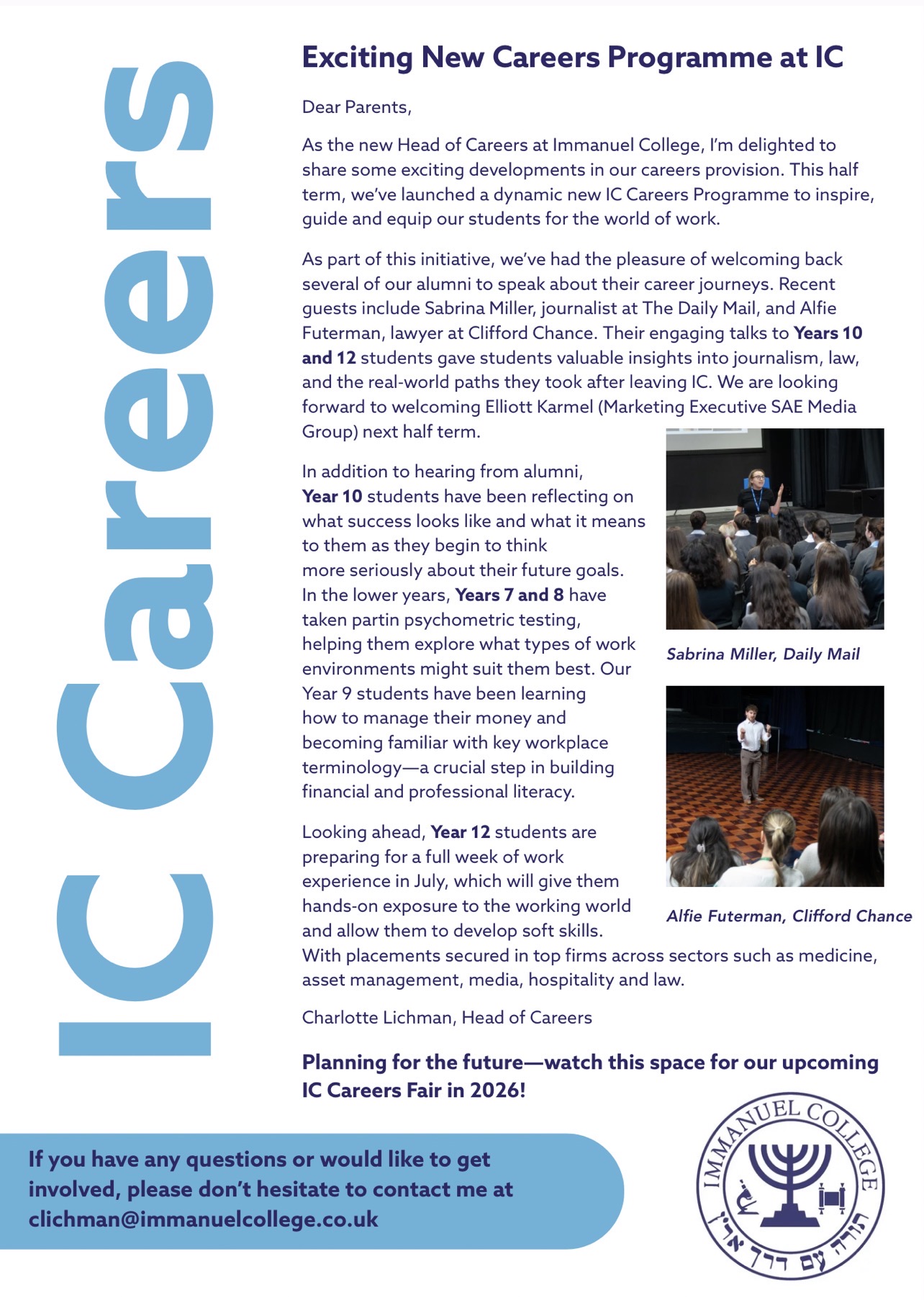 IC Careers newsletter