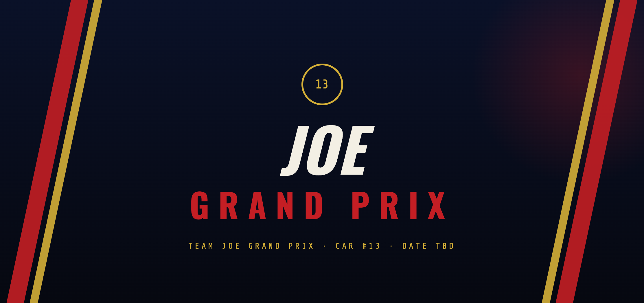 Joe Grand Prix Bar Mitzvah logo