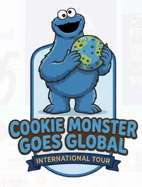 Cookie Monster Goes Global logo