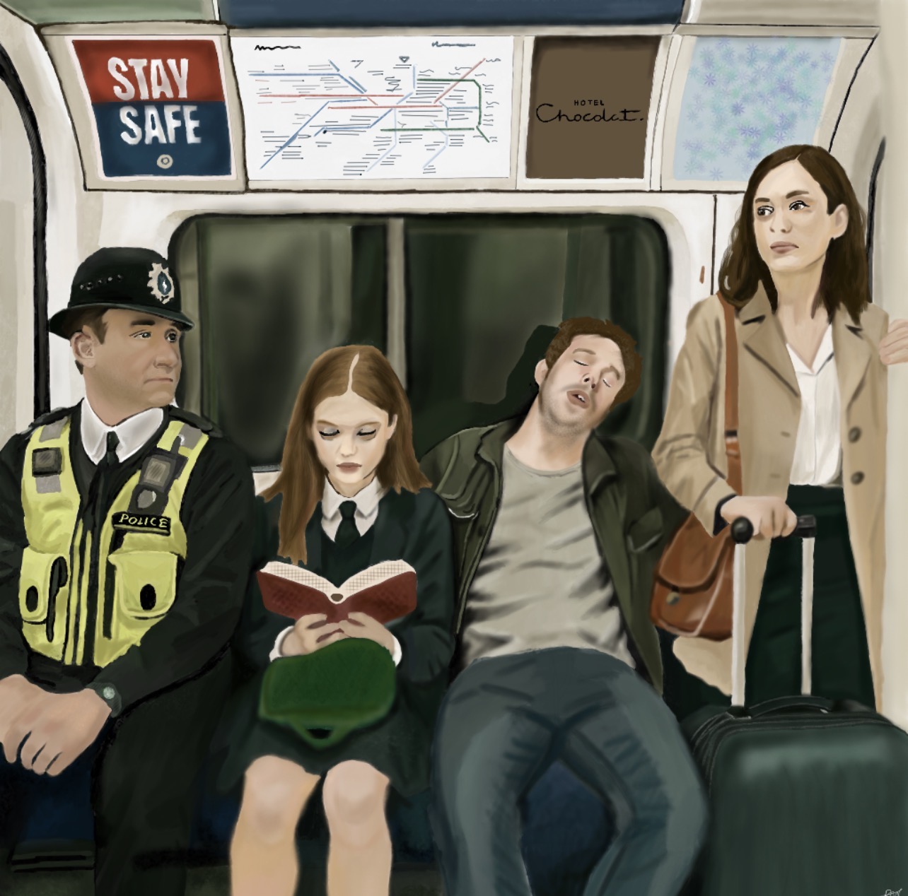 London tube scene
