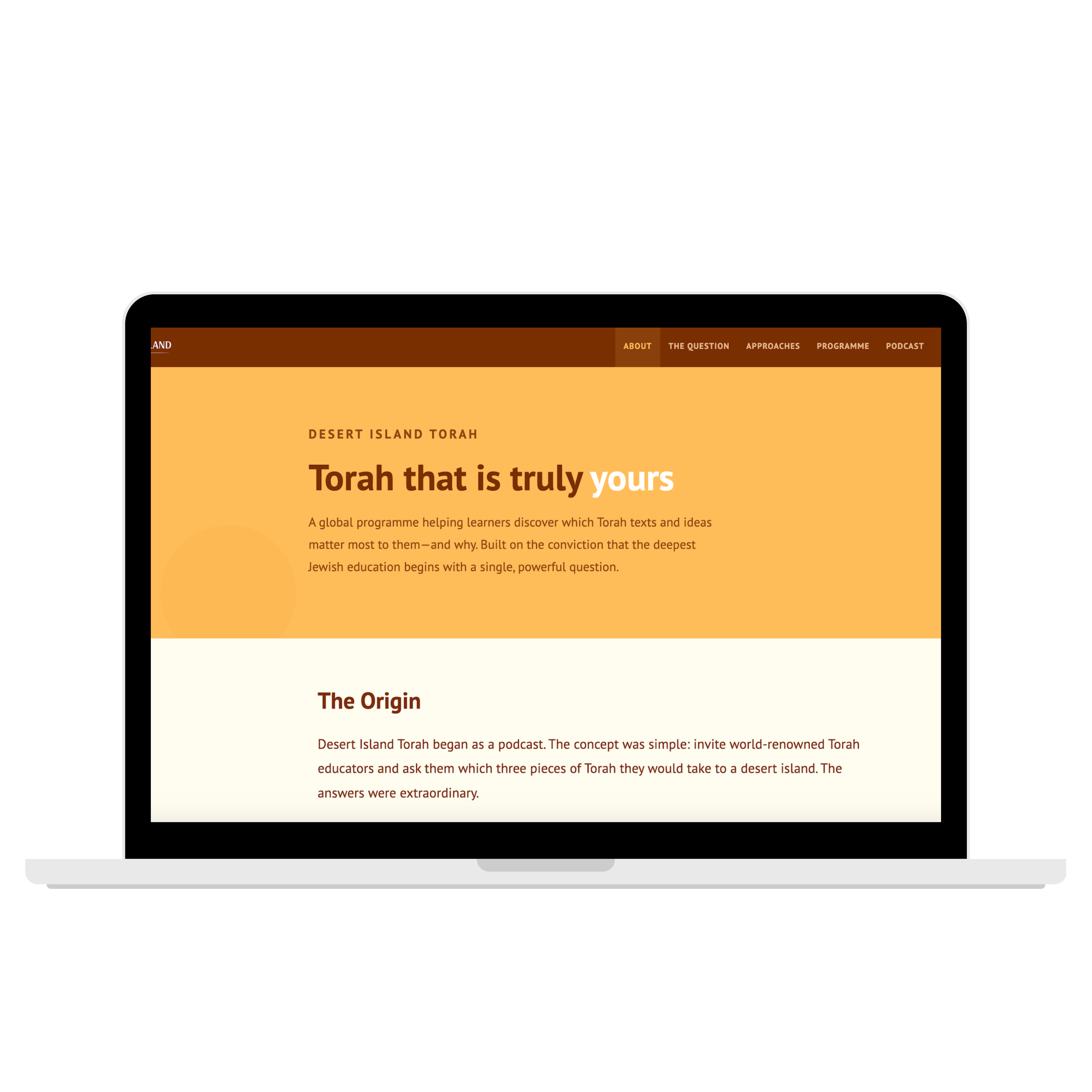 Desert Island Torah website