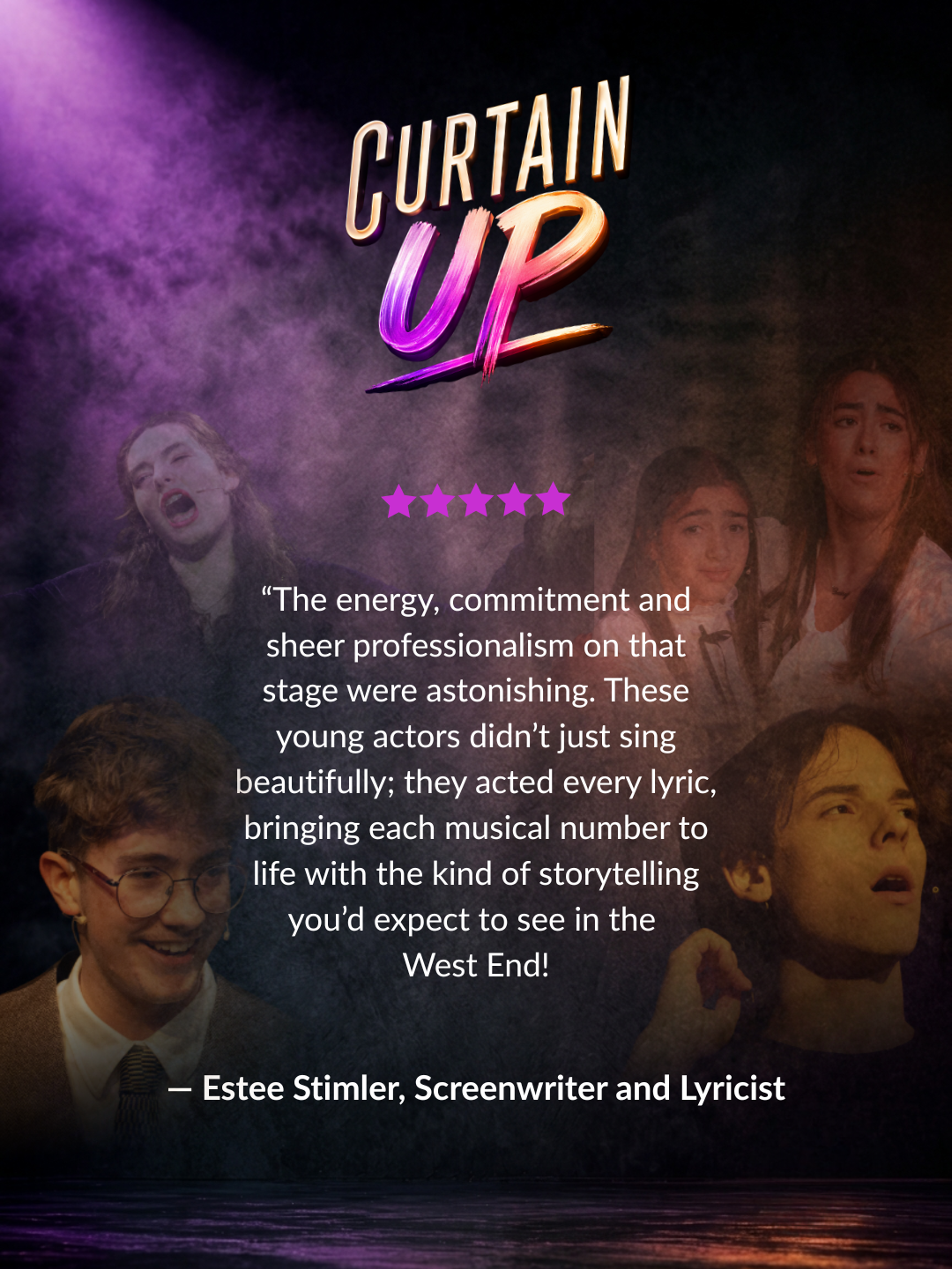 Curtain Up five-star review post