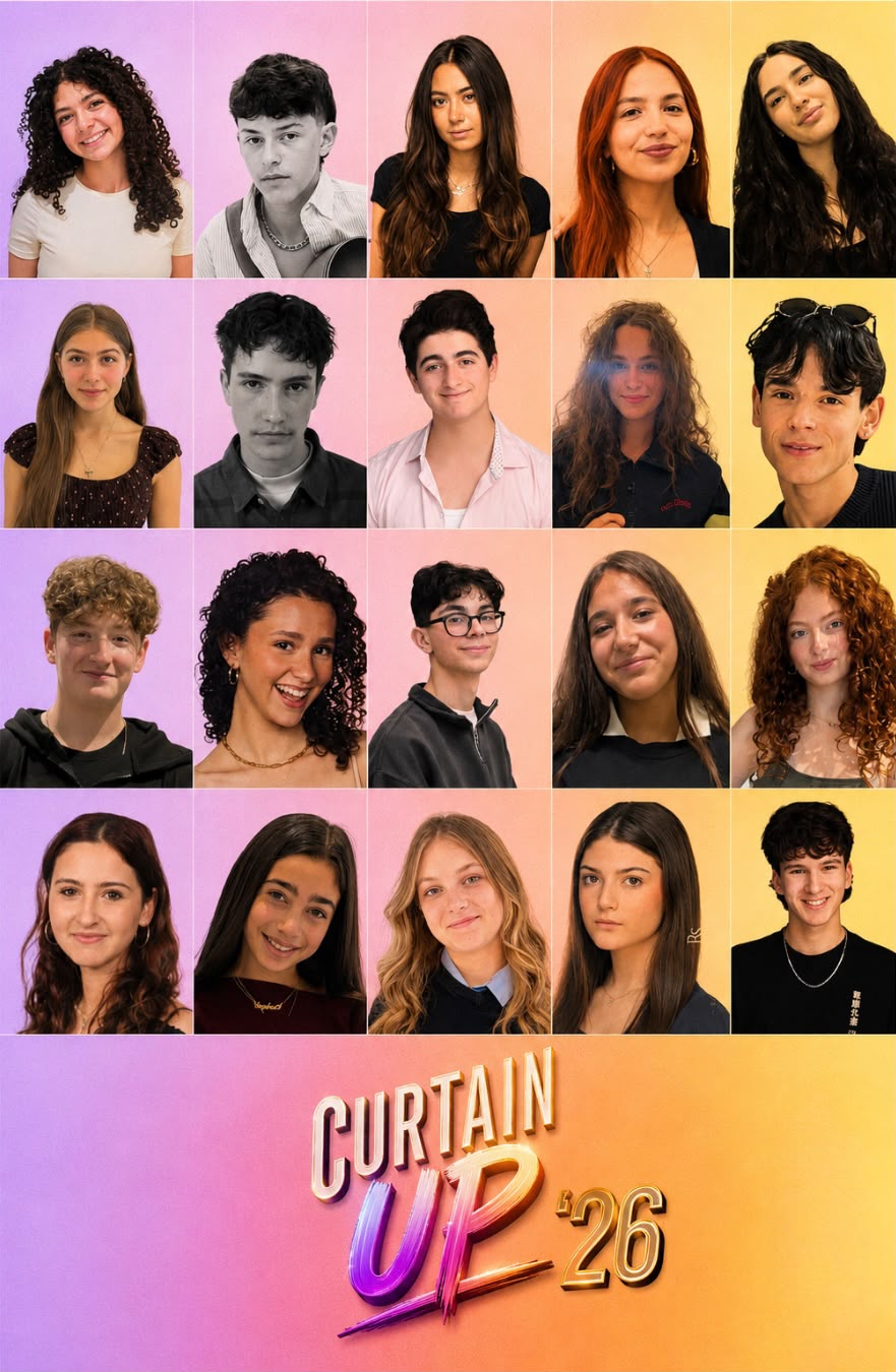 Curtain Up '26 cast headshot collage
